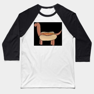 Hotdog Dinosaur Baseball T-Shirt